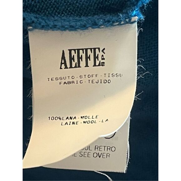 Moschino Teal Woman’s Cap Short Sleeve Lana Wool Pull On Sweater Preppy, Work We - Picture 6 of 8